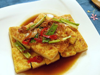 燒醬淋香煎豆腐【淬釀手路菜】