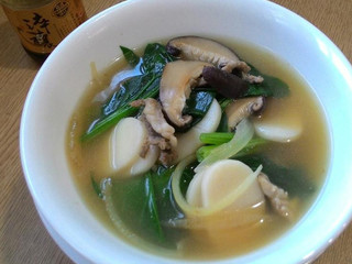 菠菜肉絲湯年糕【淬釀手路菜】